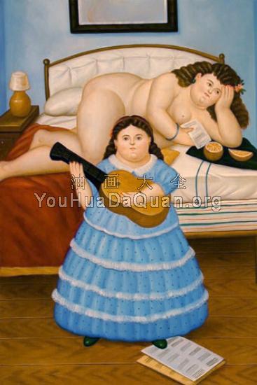 Fernando Botero painting - 费尔南多·博特罗